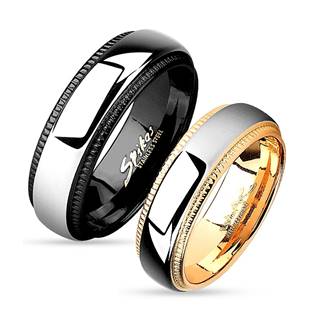 OPR0005 Ocelové snubní prsteny - pár