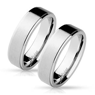 OPR0014 Ocelové snubní prsteny - pár