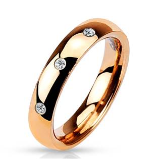 OPR0016-4ZR3 Dámský ocelový snubní prsten
