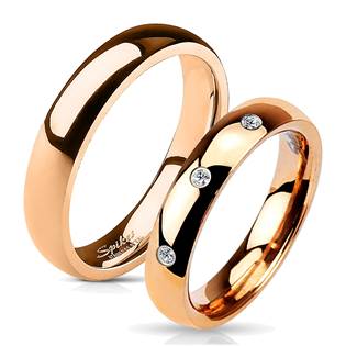 OPR0016 Ocelové snubní prsteny - pár
