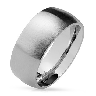 OPR0028 Ocelový prsten matný, šíře 8 mm