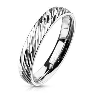 OPR1832 Dámský ocelový snubní prsten