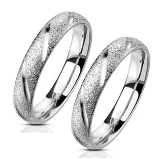 OPR1835 Ocelové snubní prsteny  - pár