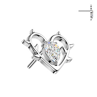 Ozdobná část k PUSH IN piercingu TITAN