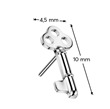 PUSH IN piercing náhradní ozdobná část rozměry