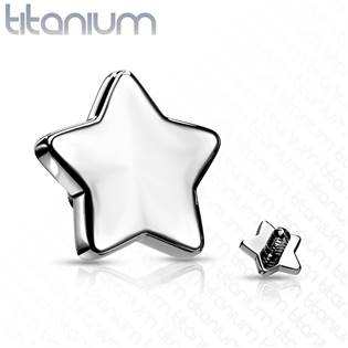 Ozdobná hvězdička dermálu TITAN, závit 1,6 mm, rozměr 4 mm