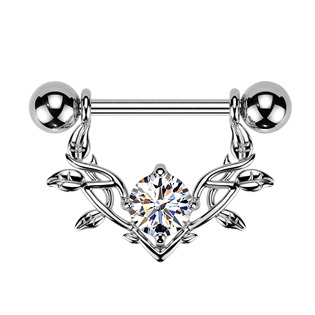 Ozdobný piercing do bradavky