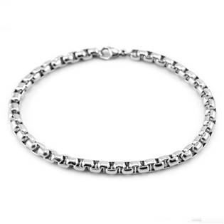 Pánský ocelový náramek, tl. 3mm, délka 21 cm