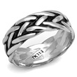 Pánský ocelový prsten s ornamenty