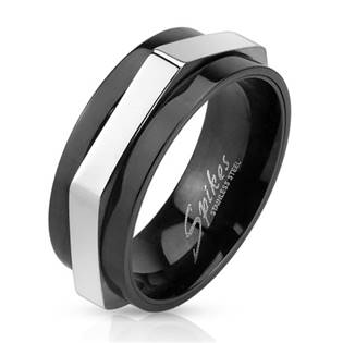 Pánský ocelový prsten rotační, vel. 65