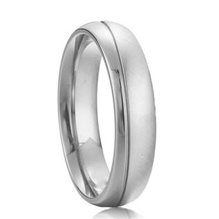 Pánský ocelový prsten, šíře 5,5 mm, vel. 62