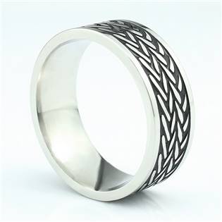 Pánský ocelový prsten, vel. 55
