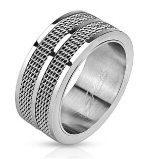Pánský ocelový prsten, vel. 62