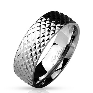 Pánský ocelový prsten, vel. 65