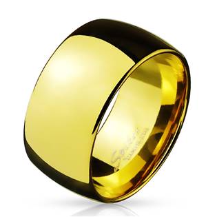 Pánský zlacený ocelový prsten