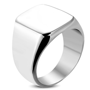 Pečetní ocelový prsten, vel. 55