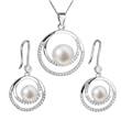 Stříbrná perlová souprava šperků