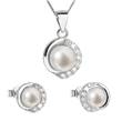 Stříbrná souprava šperků s perlami