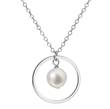stříbrný náhrdelník s pravou perlou