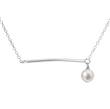 stříbrný náhrdelník s pravou perlou