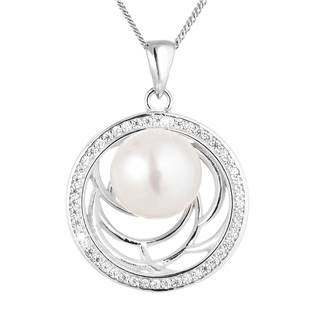 Perlový náhrdelník s říčních perlou