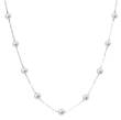 stříbrný náhrdelník s pravými perlami