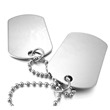 Mlitary dog tag steel vojenská známka