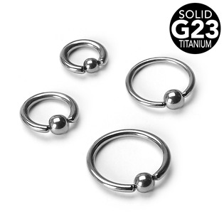 Piercing - kruh titan, 1,2 x 11 mm