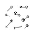 Titanová labreta piercing do brady TITAN kytička 
