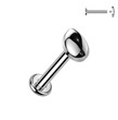 Piercing do brady labreta titan 