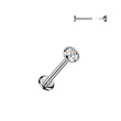 Titanová labreta piercing do brady TITAN 