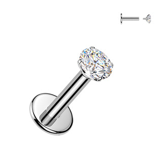 Piercing do brady - labreta TITAN Moissanit 0.11ct (3mm)