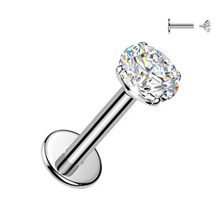 Piercing do brady - labreta TITAN Moissanit 0.25ct (4mm)