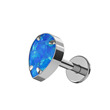 Piercing do brady labreta titan opál