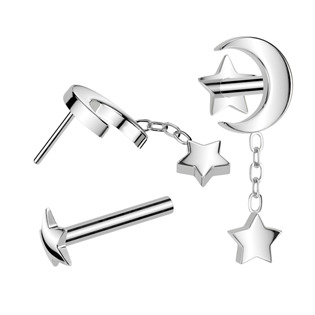 Piercing do brady - PUSH IN labreta TITAN, 1,2 x 8 mm