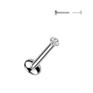 Piercing do brady - PUSH IN labreta TITAN Moissanit 0.03ct (2mm)