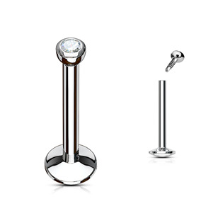 Piercing do brady 1,2 x 10 mm, čirá barva
