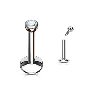 Piercing do brady 1,2 x 6 mm, čirá barva