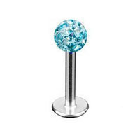 Piercing do brady s krystaly Crystals From Swarovski® AQUAMARINE