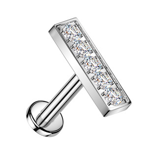 Piercing do brady se zirkony