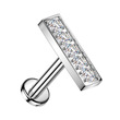 Piercing do brady - labreta se zirkony