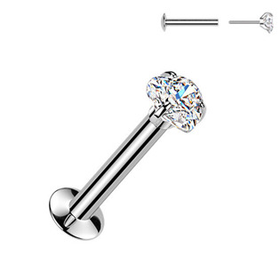 Piercing do brady srdíčko - PUSH IN labreta