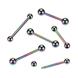 Piercing do jazyka - duhový