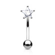 Piercing do obočí hvězdička