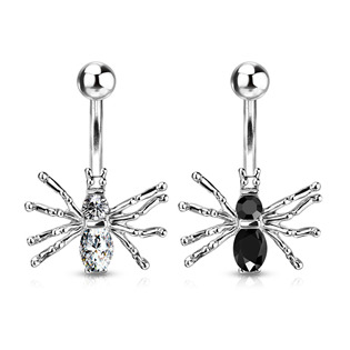 Piercing do pupíku - pavouček