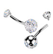 Piercing do pupíku titan