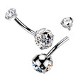Piercing do pupíku titan