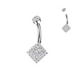 Piercing do pupíku titan
