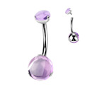 Piercing do pupíku - TITAN, Amethyst