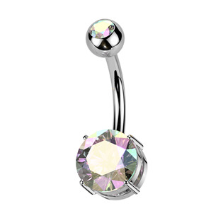 Piercing do pupíku - TITAN, barva: duhová